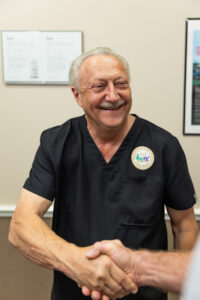 A provider shakes hands after a treatment with Semaglutide in Ocala